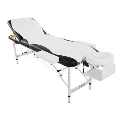 (White) Portable Folded Massage Table Aluminium Couch Bed