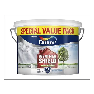 Dulux Weathershield Masonry Smooth Pure Brilliant White 7.5L