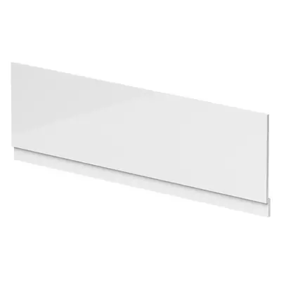 1800mm Waterproof Straight Shower Bath Front Panel - Gloss White