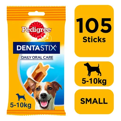 105 Pedigree Dentastix Daily Dental Sticks Dog Treats Small Dog Chews