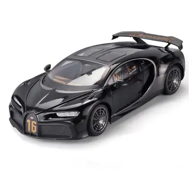 (black, 1/18-Size:26.8*11.7*6.7cm) 1/18 Scale Bugatti Chiron Pur Sport Agile Blu Top Speed True 