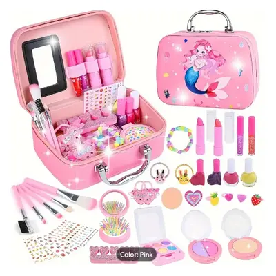 Kids Makeup Sets For Girls, Children Real Washable Make Up Starter Kit