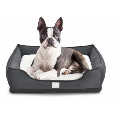 (Dark Grey, Small) OHANA Sofia Orthopaedic Square Dog Bed SPECIAL DEAL