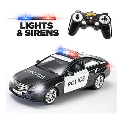 Prextex RC Police Car Remote Control Police Car RC Toys Radio Control Police Car Great Toys for 