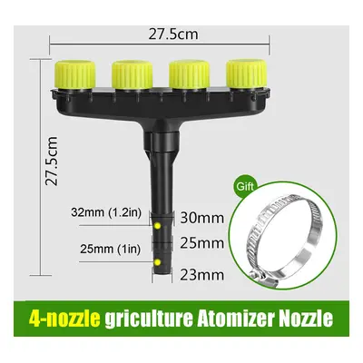 (D) 3/4/5/6 Nozzles Atomization Drip Water Sprayer Irrigation Sprinkler Kit for Agriculture Lawn