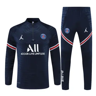 (L) PSG Football Training Suit Player Edition Long Sleeve Tracksuit Royal Blue