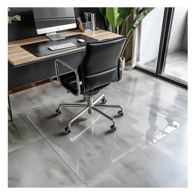 (120x120cm) PVC Non Slip Chair Mat Floor Protection Clear