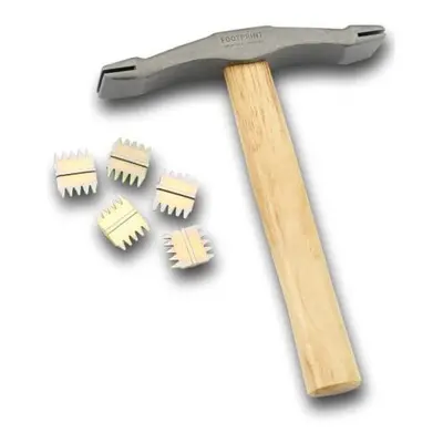 Scutch Hammer and Combs Set MasonryBricklaying Tools Double Ended Combs Included Comfortable Hic