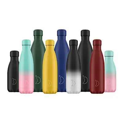 Chilly's Water Bottle - Stainless Steel and Reusable - Leak Proof, Sweat Free - Pastel - All Gre