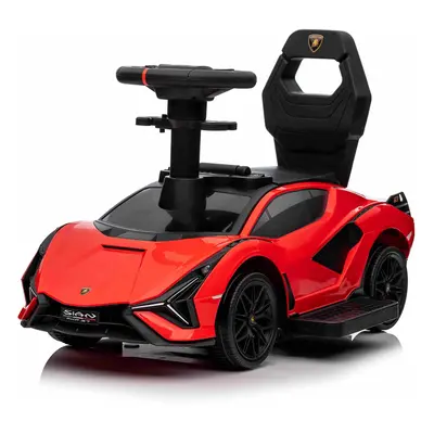 (Red) Lamborghini Sian Electric Ride On Car with Push Handle (Various Colours)