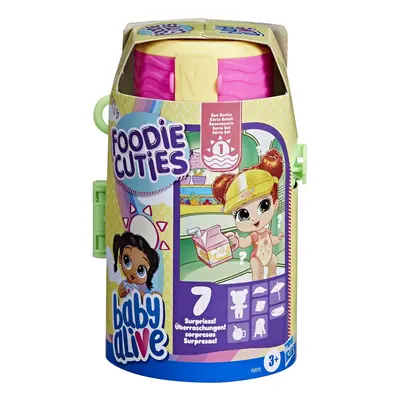 Baby Alive Foodie Cuties, Bottle, Sun Series 1, Surprise Toys for Girls, Baby Doll Set, 3-Inch, 