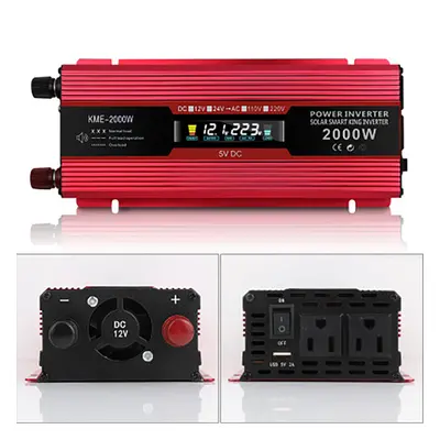 KME-2000W LCD Solar Inverters Anti-reverse Protection Inverter Modified Sine Wave Power Inverter