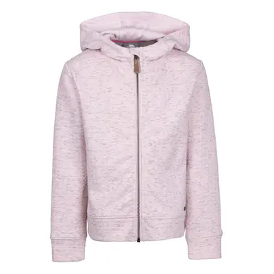 (11-12 Years, Pale Pink) Trespass Girls Zip Up Jaquard Hoodie Winnie