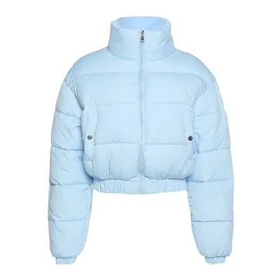 (L, Blue) Winter Coat for Women Keep Warm and Thick Jackets Blue Short Coat