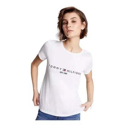 Tommy Hilfiger Women's Regular Fit Embroidered Tommy Logo Crew-Neck T