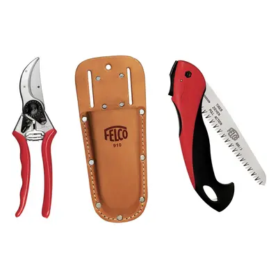 Genuine Felco Model secateurs folding saw and leather holster bundle official