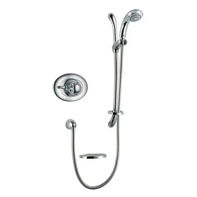 Mira Excel Thermostatic Mixer Shower Built-In Valve Chrome Mode Shower Head