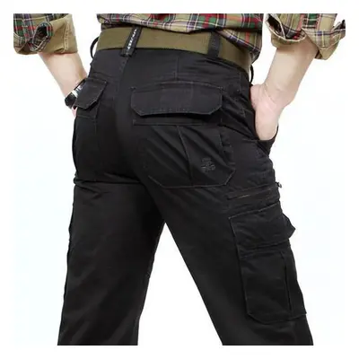 (black, 30) Man Cargo Pants Casual Pants Outdoor Trousers Hiking Set Cargo Tactical Men&apos;s W