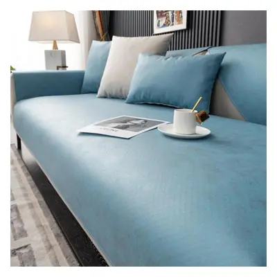 (110*210cm, light blue) Non-slip Comfortable Sofa Cover