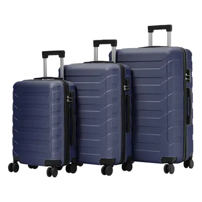 (Blue, inch) Rolling Hardshell Luggage Travel Suitcase