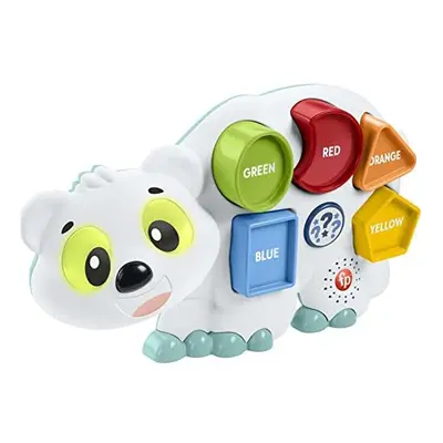 Fisher-Price Linkimals Puzzlin Shapes Polar Bear, Interactive Learning Toy Puzzle with Lights an