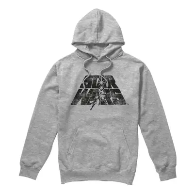 (L, Sport Heather) Star Wars Mens Luke & Leia Hoodie