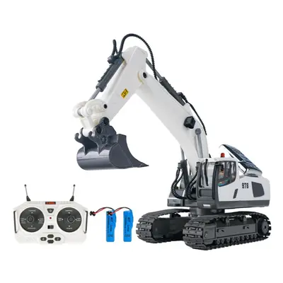 (white, type 2-RC Excavator) Rc Excavator 1/20 2.4ghz 11ch Rc Construction Truck Engineering Veh