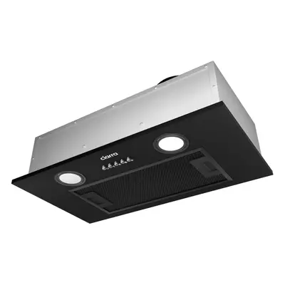 CIARRA CBCB5913A Integrated Cooker Hood 52cm Black Built in Canopy Hood LED Light Speeds Underca