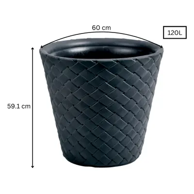 (120 L) Deluxe Flower Pot Extra Large Anthracite 27L-120L