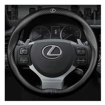 (O) 3D Embossing Car Steering Wheel Cover For Lexus GS300 ES330 ES350 NX300H ES300 IS300 GX470 R