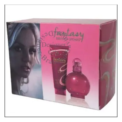 Britney Spears Fantasy Gift Set 100ml Eau du Parfum EDP + 100ml Body Souffle