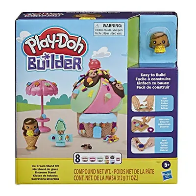 Builder Ice Cream Stand Toy Building Kit for Kids Years and Up with Cans of Non-Toxic Modelling 