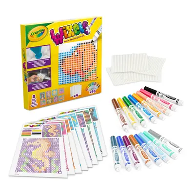 Wixels Animal Activity Kit | Colour-Absorbing Pixel Art Set | Includes Markers and Easy to Follo