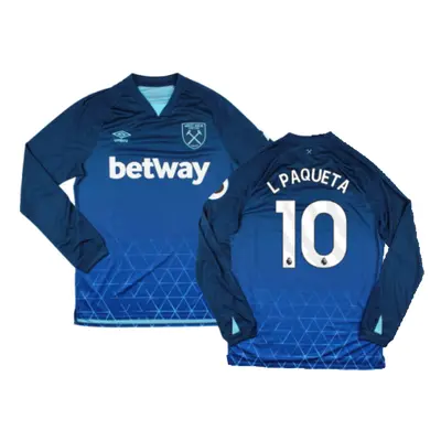 (XL) West Ham Long Sleeve Third Shirt (L PAQUETA 10)