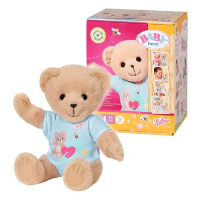 Bear Blue - 36cm Little Bear with Soft Stuffed Body - Includes Pink Outfit and Accessories - Des