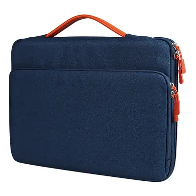 (Navy Blue) Notebook Laptop Bag Sleeve Bag Waterproof Polyester for 14.1-15.4'' MacBook Case Pro