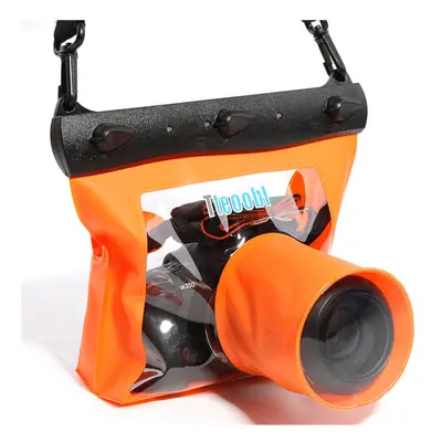 (Orange) 20m Underwater Diving Camera Housing Case Pouch Dry Bag Camera Waterproof Dry Bag for C