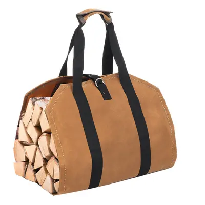 Firewood Carrier Holder Canvas Tote Bag Wood Bag Wood Storage Organizer Waterproof Portable Outd