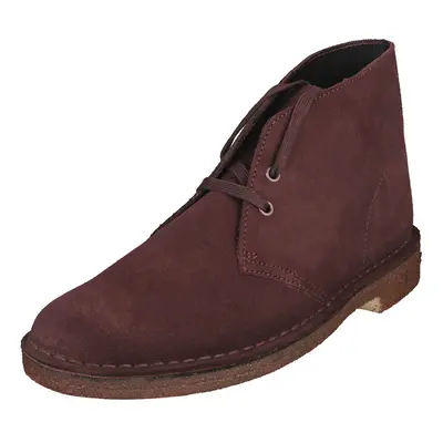 (11) Clarks Originals Desert Boot Mens Desert Boots in Burgundy