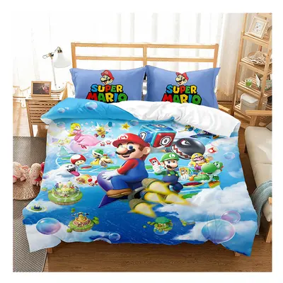 (MLA3, King(220x240cm)) Bedding Cartoon MarioUK Size Sheets Single & Double KING,Super King Duve