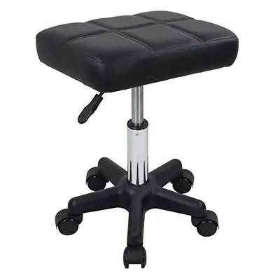 Rectangle Rolling Stool with Wheels Swivel Stool Chair Spa Stool for Salon Massage Home Kitchen 