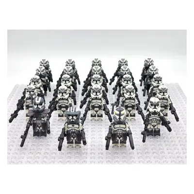 Star Wars 104th Phase Wolfpack Commander Wolffe Clone Troopers 24pcs Minifigures Set