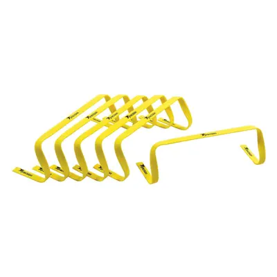 Precision Football Fitness Training Agility Flat Hurdles 6'' Yellow (Set of 6)