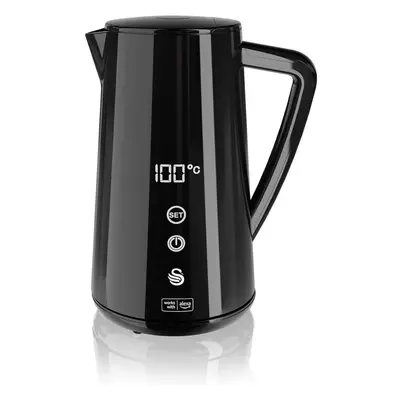 (âBlack) SK14650BLKN Alexa Smart Kettle, LED Touch Display, Keep Warm Function, Stainless Stee