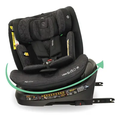 MBCSSPINTT i-Size (40-150cm) Spin Car Seat - Black Melange