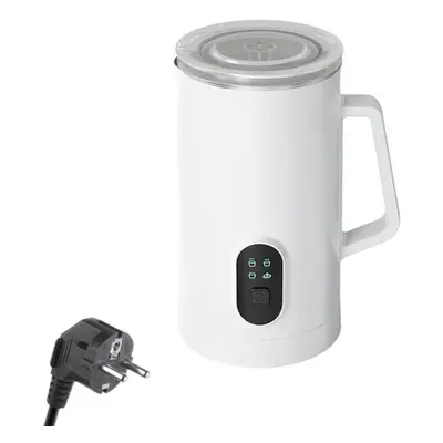 (white, US Plug) Electric Milk Frother 4-in-1 400w 580ml/19.61oz Hot And Cold Milk Foamer Silent