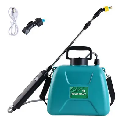 (green) 5l Rechargeable Shouldered Sprinkler Handheld Electric Sprayer Agriculture Tools Waterin