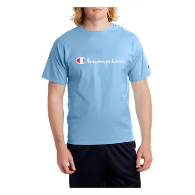 Champion mens Classic T-shirt Script Logo T Shirt Swiss Blue-y07718 Small US