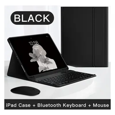 (black, 10th 10.9) Tablet Leather For Ipad Case Pro Air4/5th Bluetooth Keyboard Case For Ipad 9/