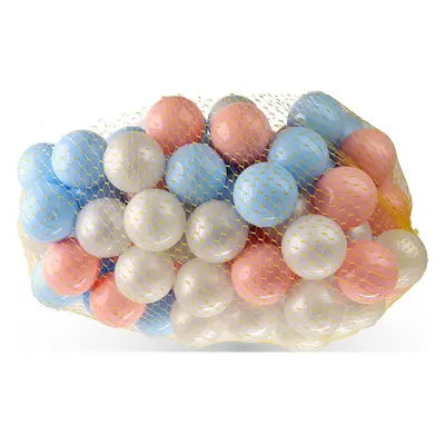 (Light Blue/Light Pink/Pearl, PC) Soft Plastic Mini Play Balls for babies and toddlers